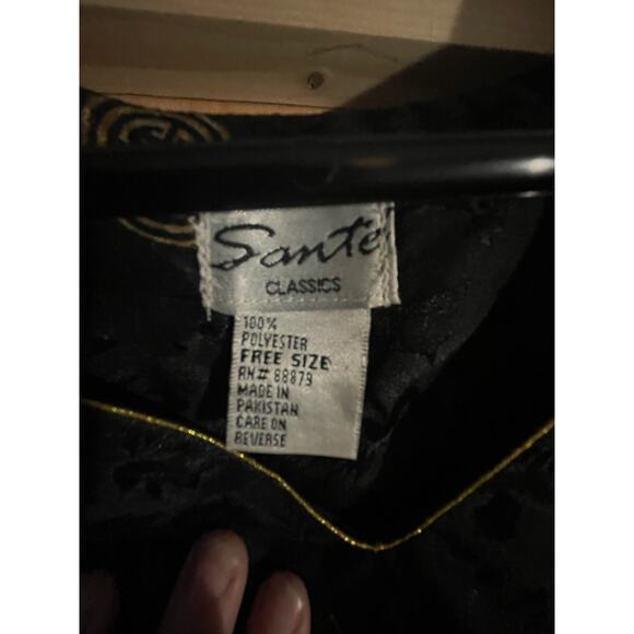 Vintage Sante Classics Kaftan - One Size - Asian Inspired - Mystical Dragon -EUC - Picture 3 of 9